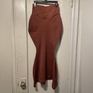HALARA Chic Brown Mermaid Skirt
